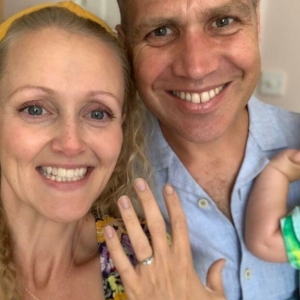 Twist trilogy engagement ring