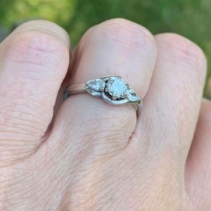 Twist trilogy engagement ring 9